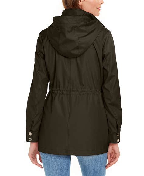 women's michael kors long coat|michael kors anorak jacket women.